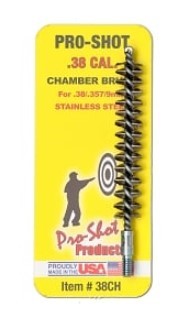 PROSHOT .38/.357 CAL. STAINLESS STEEL CHAMBER BRUSH 38CH - Win Repeating Arms Promotion